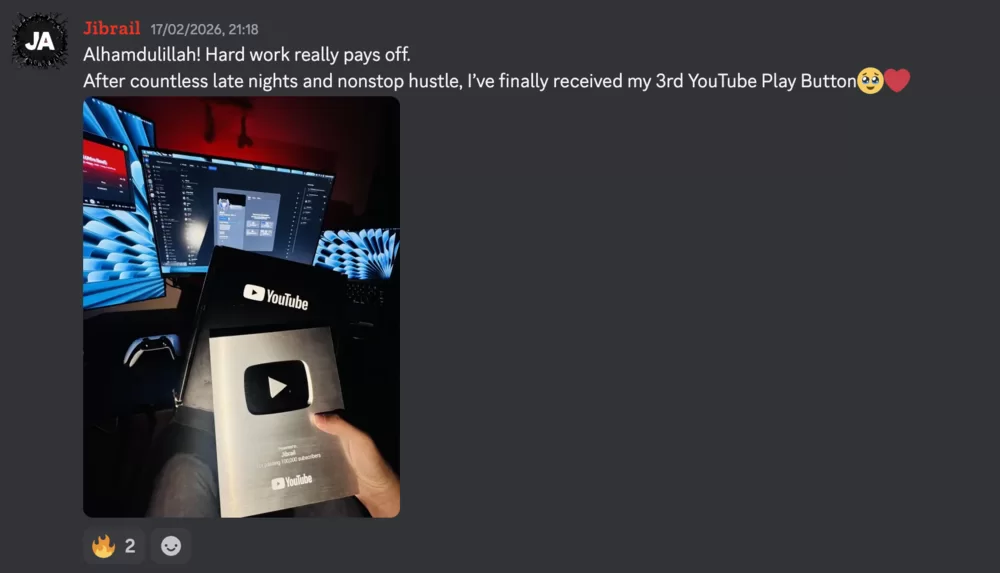 Jibrail: 3rd Silver Play Button